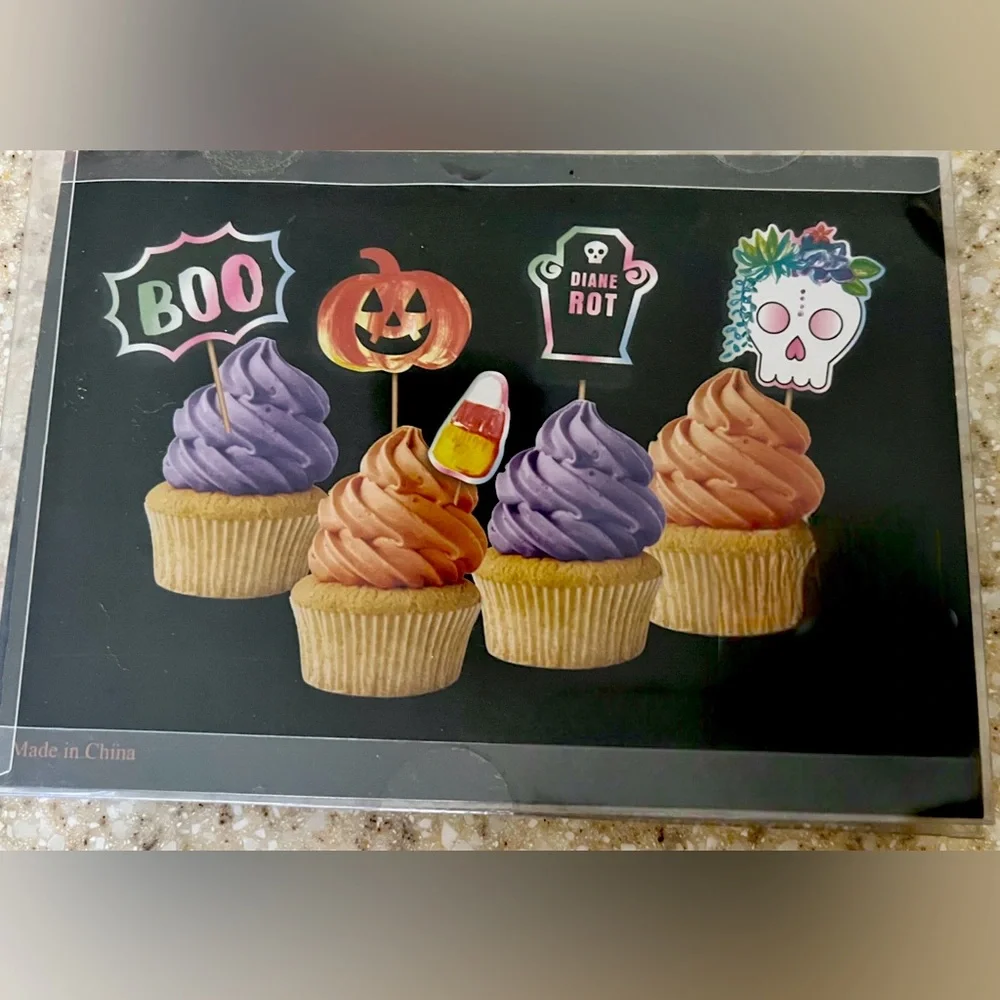Halloween Cupcake Picks Set Of 30 Pieces By Joy Fun